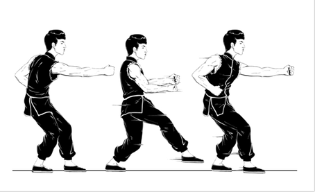 figure4-凹步-beng-quan-walking-from-left-to-right-in-ao-bu-counter-turned-step