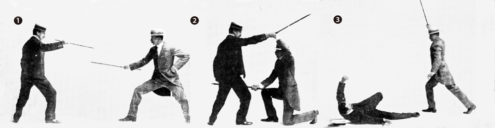 JNC, Barton-Wright, Self Defence with a cane part 2