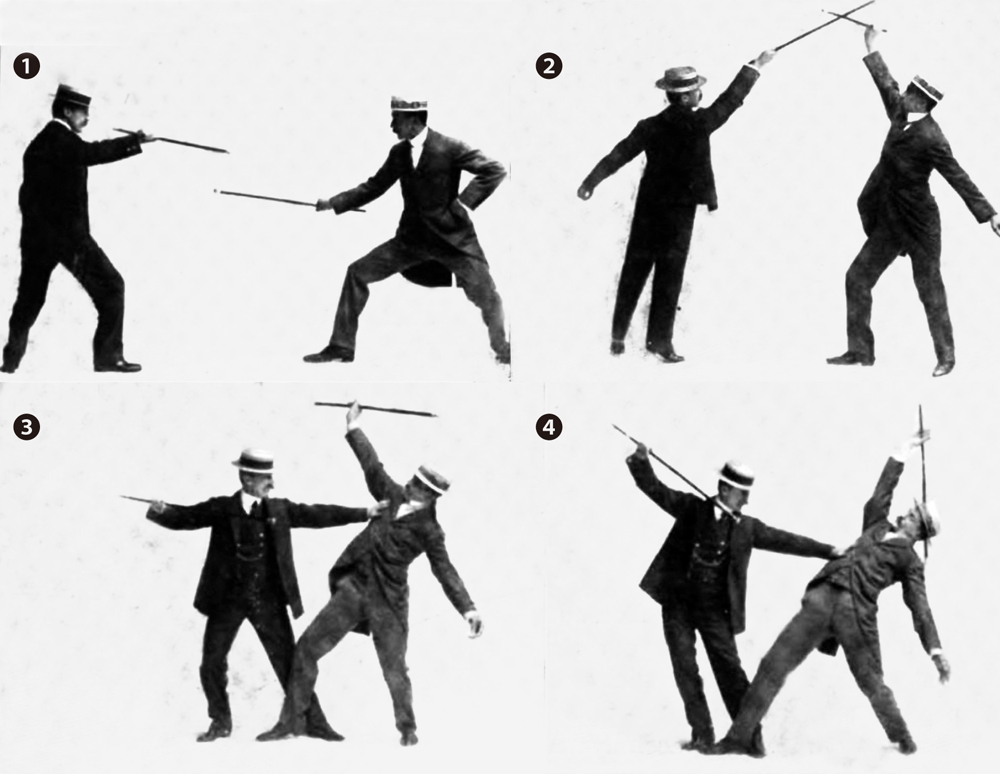 JNC, Barton-Wright, Self Defence with a cane part 2