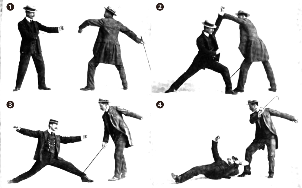 JNC, Barton-Wright, Self Defence with a cane part 2